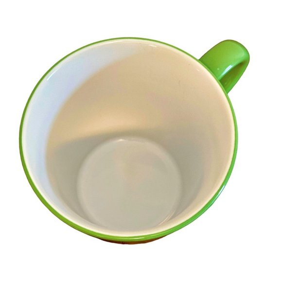 Disney Store Exclusive Tinkerbell Disney Fairies Coffee Mug Cup Green Gold 12 OZ - Picture 5 of 7